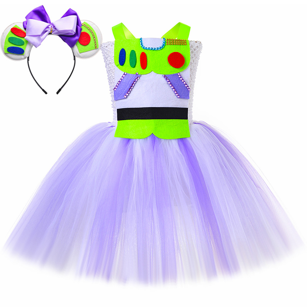 Girls Buzz Lightyear Costume T - Toddler Girl Tulle Party Dress recension och pris