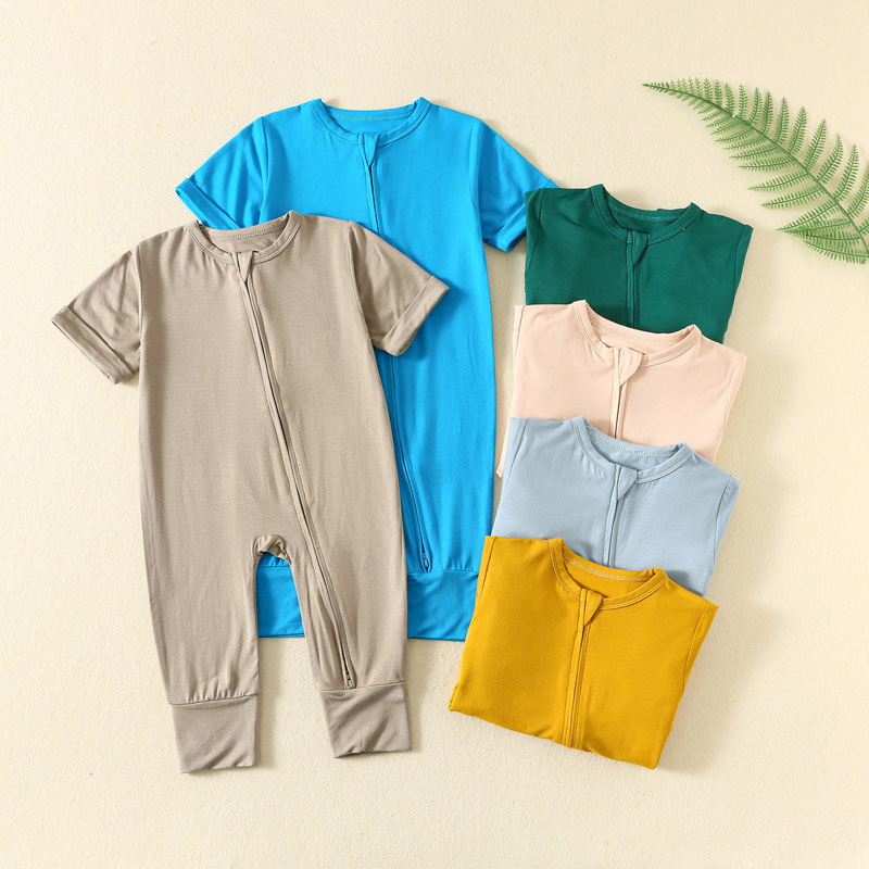 Somenie INS Style Baby Bamboo  - Cotton Baby Onesies Zipper recension och pris