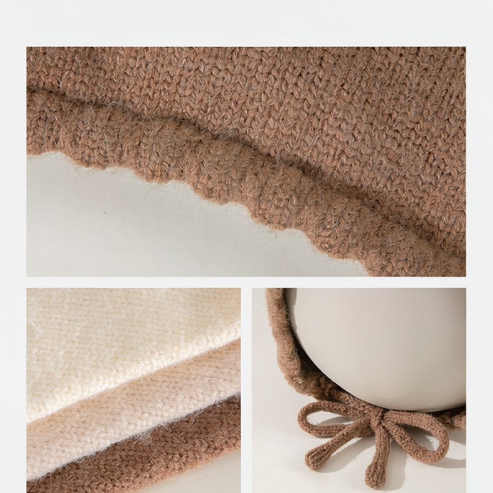 Winter Knitted Baby Bonnet War - Infant Beanie Hat With Ears recension och pris