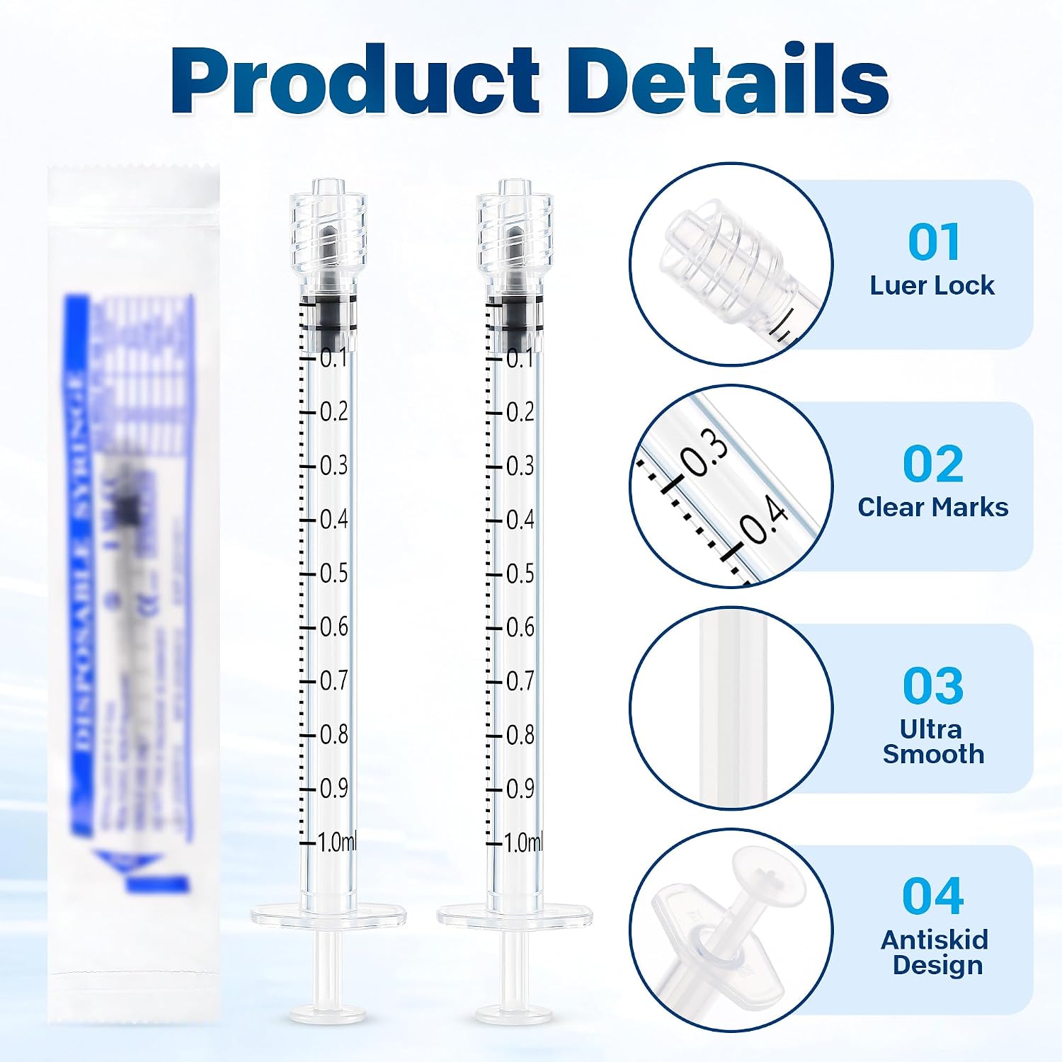 1ml Needle-Free Luer Syringe I - Feeding recension och pris